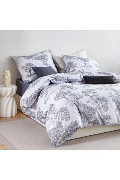 NO BRAND SET DE PAT DESCHIS LA CULOARE 160x200 cm + 2 FAȚE DE PERNĂ ELEGANTE ...