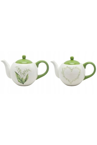 NO BRAND Ceainic Imbryk Ceramic Alb Convallaria 950 ml.