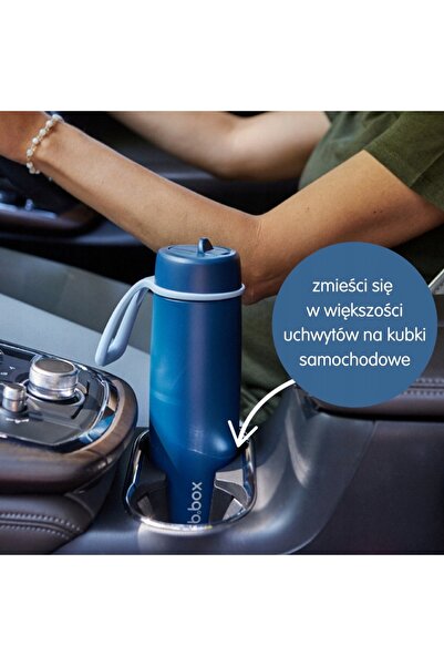 b.box Termos cu mâner și pai, culoarea mentă, 690 ml
