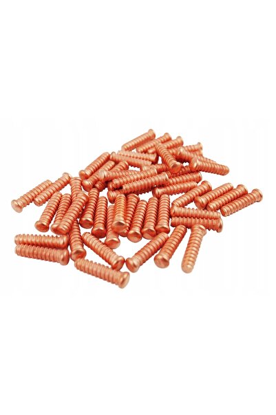 NO BRAND Știfturi filetate 5x18mm, nituri placate cu cupru, 50 bucăți, șurubu...