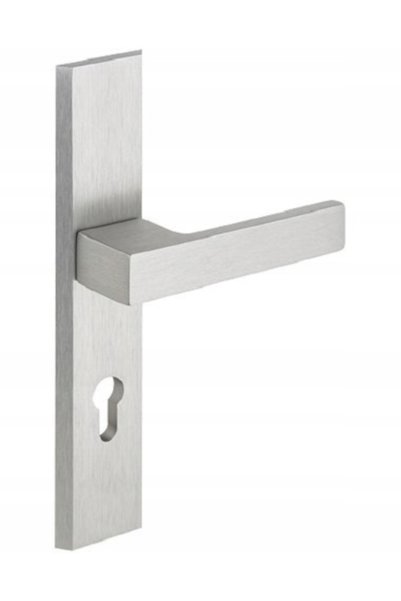 NO BRAND TOTAL INOX mâner-placă pentru ușă cu distanță de 92mm la spatele ușii