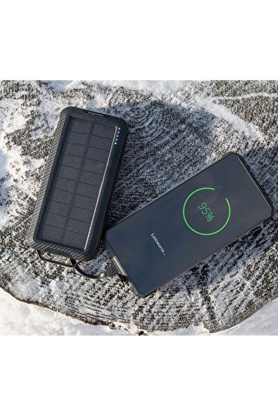 Kruger&Matz Baterie externă solară 10.000 mAh cu încărcare wireless și lanternă