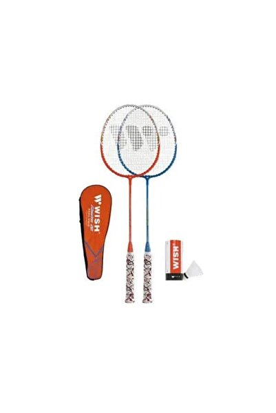 NO BRAND Set 2 rachete de badminton 6-în-1, husă pentru rachetă, cadou