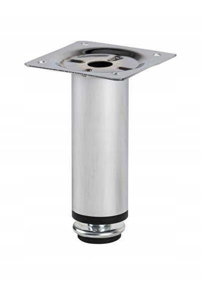 NO BRAND 8 x PICIOR DE MOBILIER METALIC REGLABIL CROMAT H 100 mm + ȘURUBURI