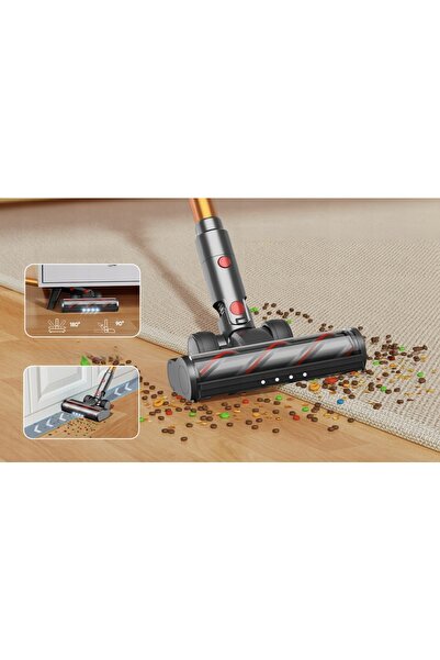 NO BRAND ASPIRATOR CU BATERIE, VERTICAL, MANUAL, FĂRĂ CABLU LARESAR v7 500 W