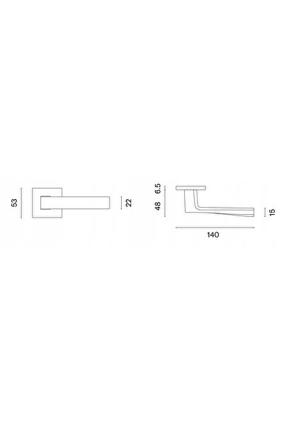 NO BRAND ENGER Mâner STILE LIMA ROZETA Q SLIM 7MM MSN - nichel