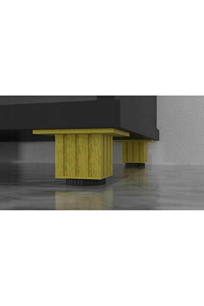NO BRAND 4 x PICIOR DE MOBILIER DIN ALUMINIU, REGLABIL, ÎNĂLȚIME 6cm, AURIU, ...
