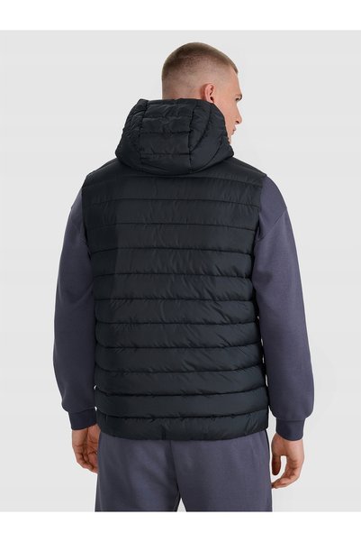 4F Vestă bărbătească fără mâneci cu glugă VJAM225 20S L
