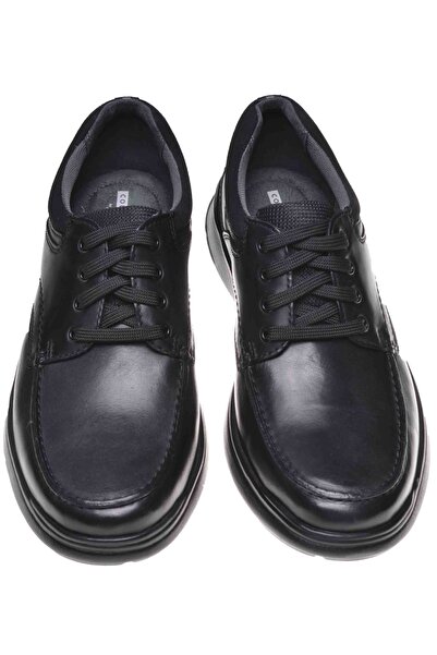 CLARKS Pantofi bărbați joși - Cotrell Edge Leather - mărimea 41 - Negru, Piele