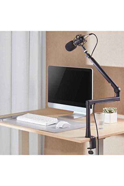NO BRAND Suport universal cu braț pentru microfon, cu filet de 3/8 și 5/8 inch