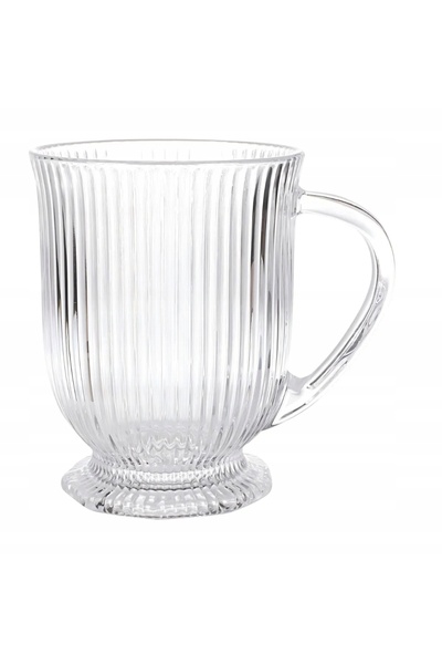 NO BRAND Căni de sticlă pentru cafea și ceai, design Altom Selena, 500 ml, 6 ...