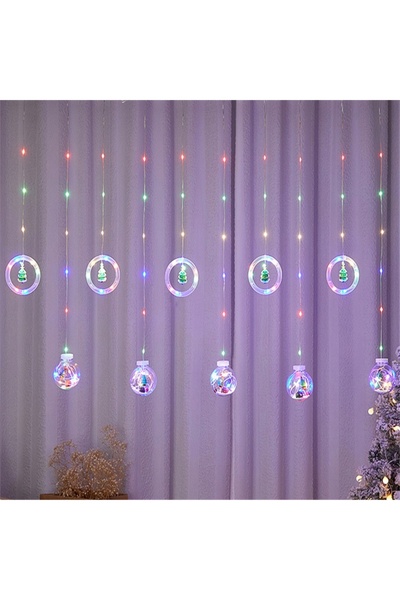 NO BRAND Lumini LED tip perdea în interiorul BOMKI-ului colorat