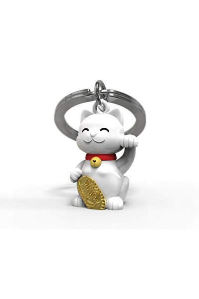 NO BRAND Breloc pentru cheile valizei Metalmorphose – pisica Neko