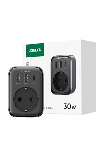 NO BRAND Distribuitor cu încărcător de rețea 2x USB + USB-C 30 W QC4 PD 3, ne...