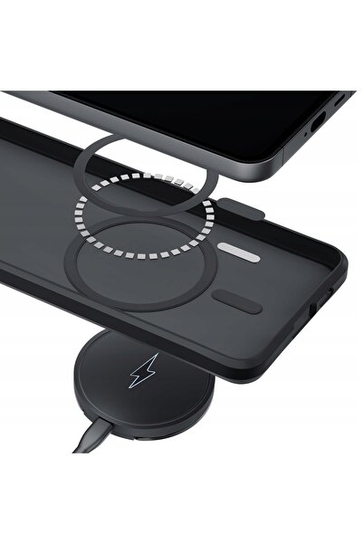 3MK Husă pentru Galaxy S26 Ultra, tip Smoke MagSafe, mată, de protecție.