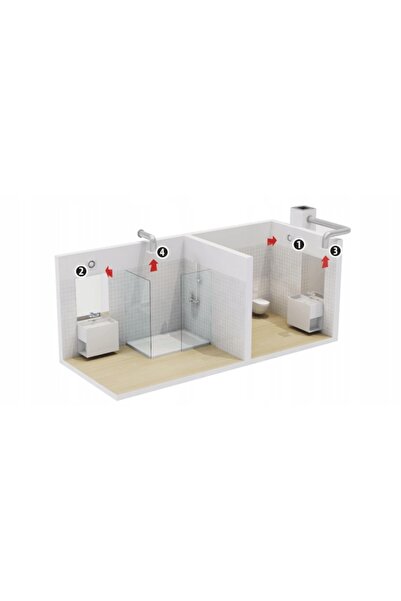 Dospel Ventilator de perete 007-0010P STYL Ø120 WCH cu orificiu de ventilație...