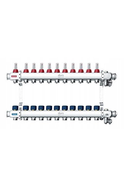 NO BRAND Distribuitor Pex 11 secțiuni + debitmetru Duro D/S-RN-OP-11