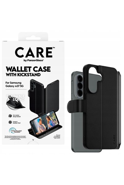 CARE by PanzerGlass® Husă CARE de la PanzerGlass cu funcție portofel și supor...