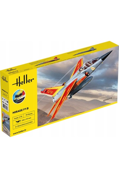 NO BRAND Heller 35319 Set de pornire Mirage F-1B 1:72 adeziv pensule vopsele