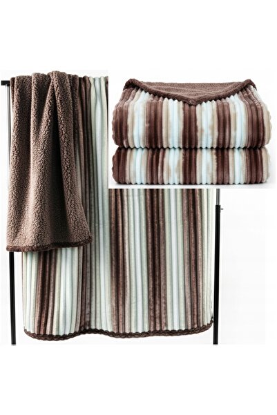 NO BRAND Pătură Sherpa 200x220, groasă, 500 g, cu motive de animale 3D, rever...