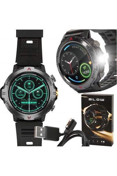 Blow SMARTWATCH BĂRBAȚI IMPERMEABIL APELURI MĂSURARE PRESIUNE ARTERIALĂ MĂSUR...