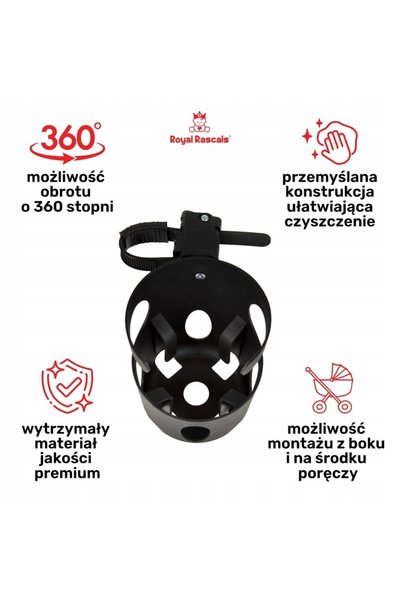 NO BRAND Suport universal pentru cană pentru căruciorul de copii Royal Rascal...