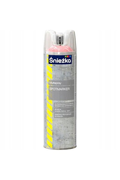 Śnieżka SPRAY 500ml PENTRU ETICHETE MARKER ROȘU PENTRU SEMNE DE PUNCT 360 °