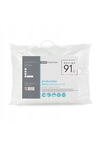 NO BRAND Pernă antialergică cu argint 70x80cm - Albă
