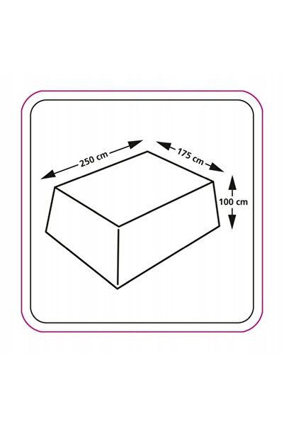 NO BRAND Husă dreptunghiulară pentru set de mobilier 250x175xh100 cm - EuroTrail