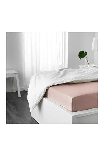 NO BRAND IKEA DVALA cearșaf cu elastic 90x200 roz