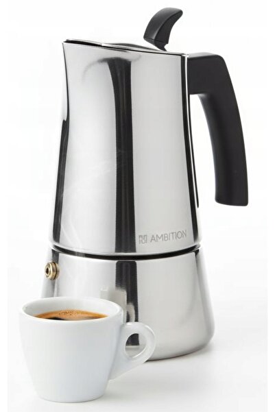 NO BRAND CAFETIERĂ CU PRESIUNE STEEL 200 ML AMBITION