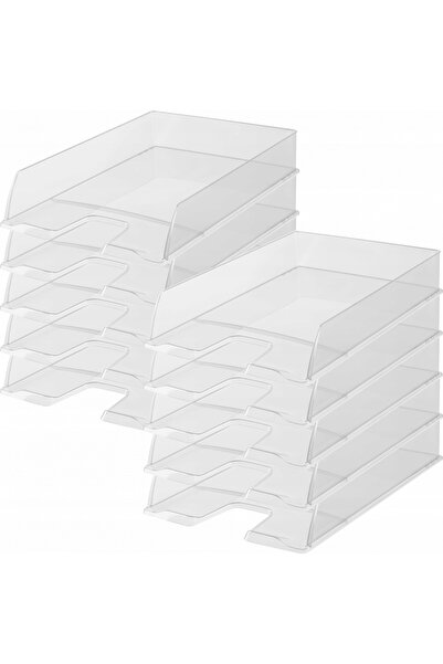 Esselte 5x Suport pentru documente A4, tavă de birou din plastic, rezistentă
