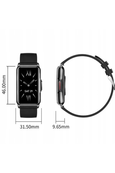 Rubicon Ceas de damă Smartwatch Brățară inteligentă SMS Pași PL