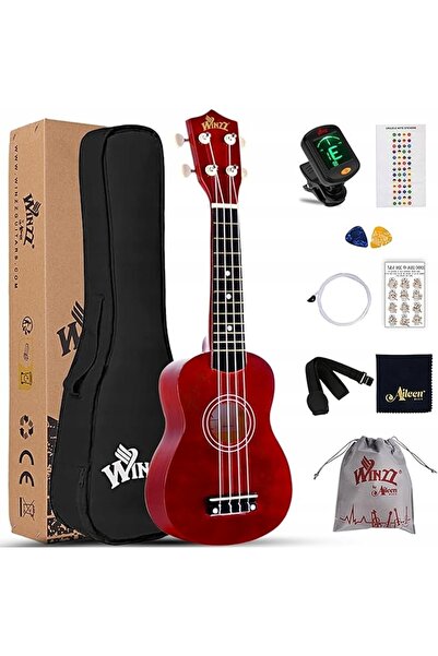 NO BRAND KIT UKULELE SOPRANO PENTRU ÎNCEPĂTORI CU HUSĂ ȘI ACCESORII