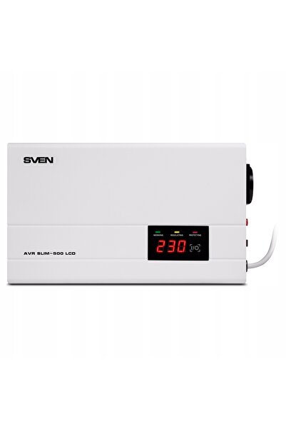 Sven AVR SLIM-500 Regulator de tensiune Stabilizator montat pe perete 400W LC...