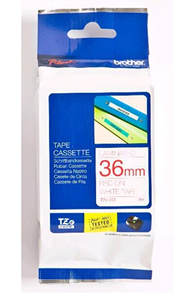 NO BRAND Bandă adezivă Brother TZe-262 36mm 8m albă cu inscripție roșie origi...