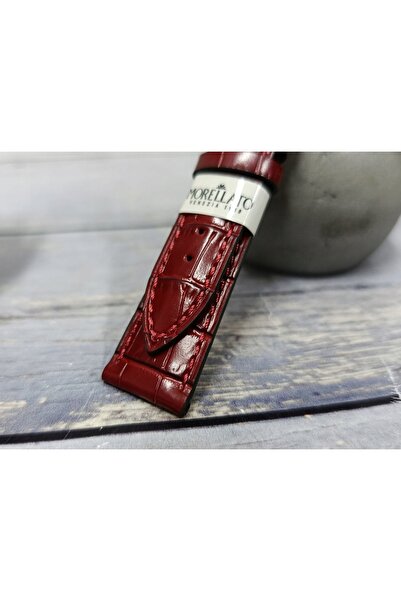 NO BRAND Curea de ceas din piele roșie MORELLATO BAYON CROCODILE 20/16 mm X6167