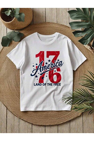 25W Women's 1776 "Map Of Freedom" T-Shirt, Vintage-Inspired Short-Sleeve Crew...