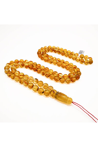 Generic Brand Baltic Amber Rosary with Inclusions – 99 Beads 9mm Round Prayer...