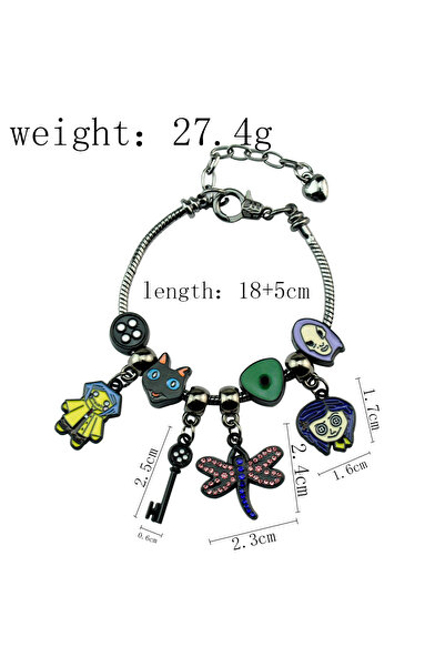 Choice B257-gold Anime Coraline the Secret Door Bracelet Pendant Coraline Ena...