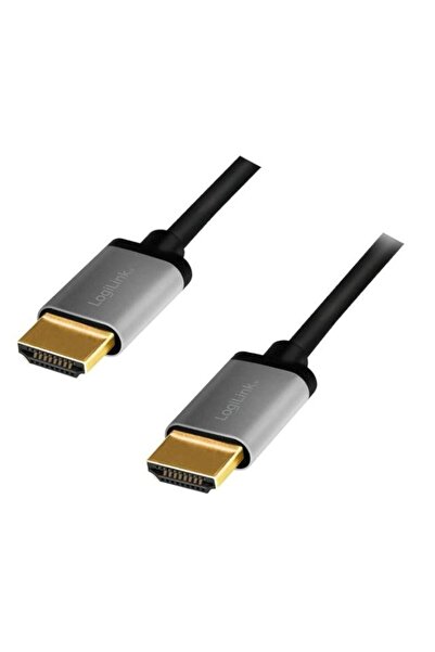 LogiLink CHA0101 HDMI Male to HDMI Male Cable, v2.0, 2 m, Black/Grey