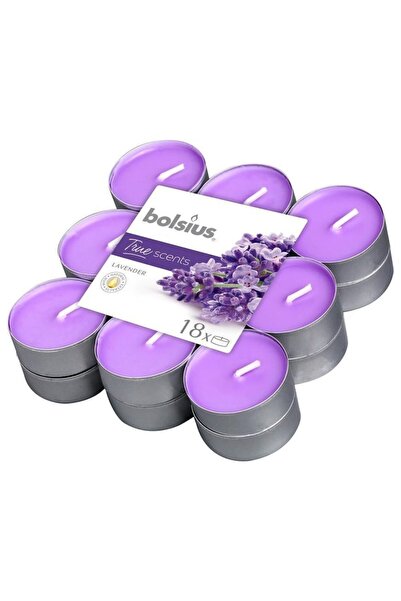 Bolsius Set 3 x 18 Lumanari Pastila Bolsius, Lavanda, Timp de Ardere 4 Ore