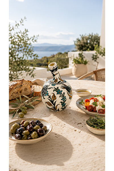 EvaniLife Anadolu Series Ceramic Oil Pot Handmade Special Series Oil Pot and ...