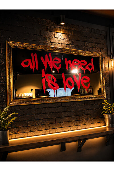 ALL WE NEED İS LOVE Dekoratif Ayna