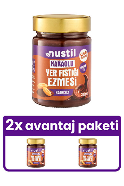 NUSTİL Kakaolu Yer Fıstığı Ezmesi 300g x 2