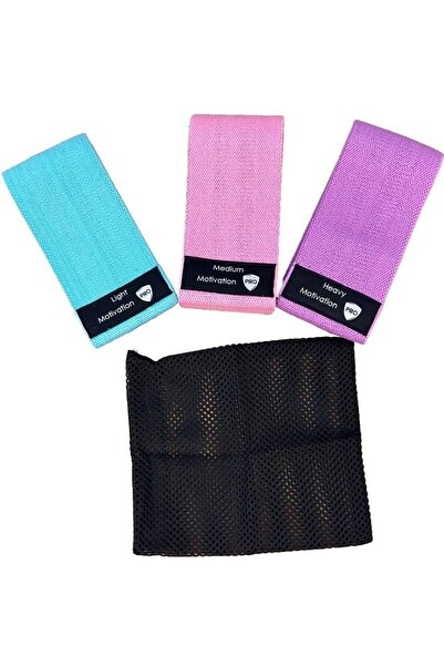 MotivationPro Λάστιχα Γυμναστικής Σετ με 3 Fitness Mini Loop Bands Αντίστασης...
