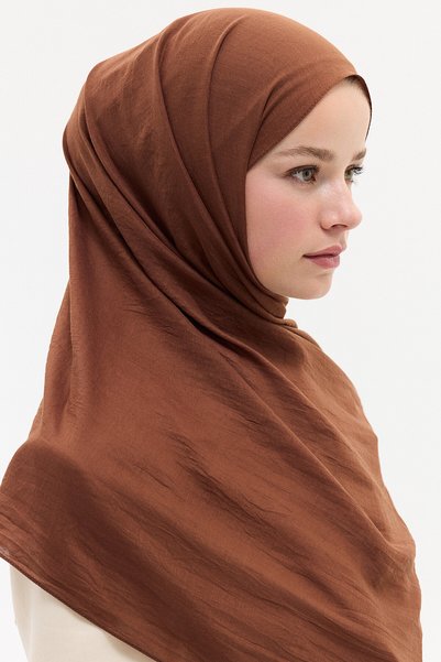 cs camellia scarf Comfort Cotton Shawl - Brown
