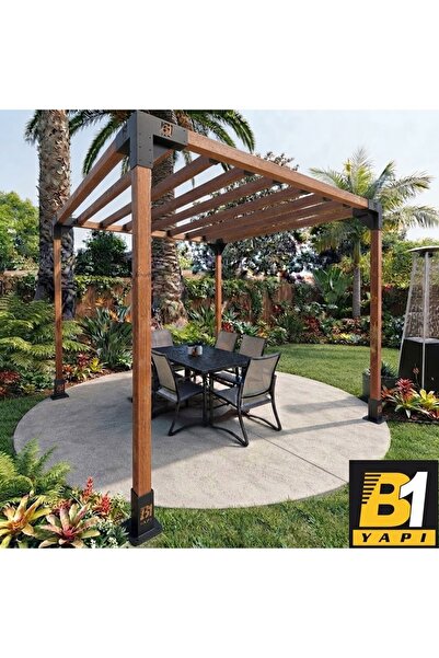 B1Yapı Ahşap Pergola-Kamelya Ara Bağlantılı Set