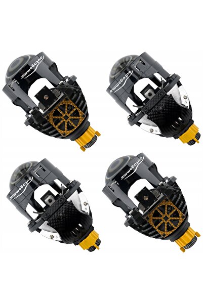 NO BRAND Lentilă proiector Bi-LED de 2.5 inch, Trei culori 3000K 4300K 6000K ...