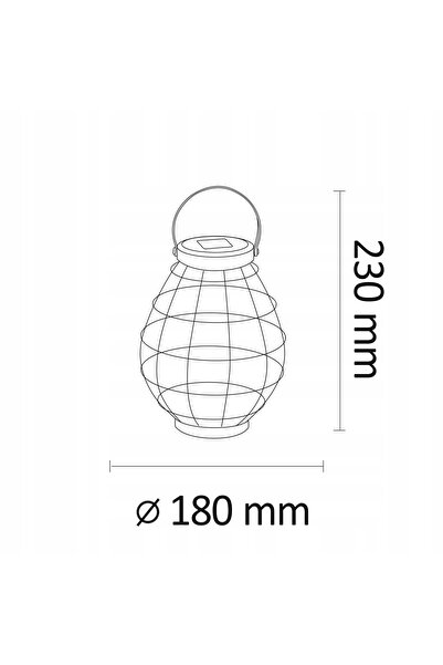 NO BRAND Lanteră solară LED pentru grădină, metalică, cu efect de lumânare KO...